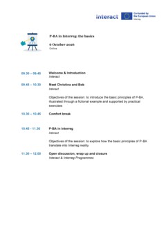 20261006_P-BA in Interreg the basics_agenda