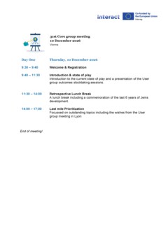 31th Jems CG meeting_Agenda