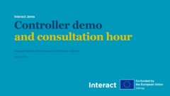 Jems demo and consultation for Controllers