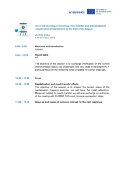 2025 05 16_Agenda_Interreg programme in the BSR network FINAL