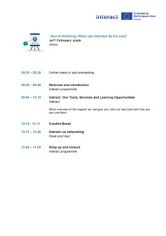 New in Interreg What can Interact do for you_Agenda