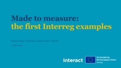 Made to measure: the first Interreg examples