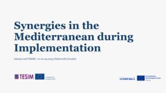 Synergies in the Mediterranean during implementation